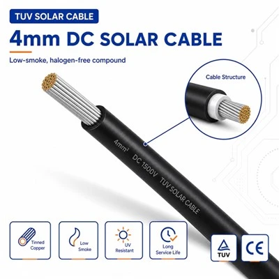4mm DC solcellekabel